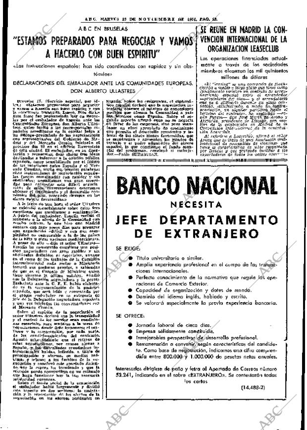 ABC MADRID 19-11-1974 página 51