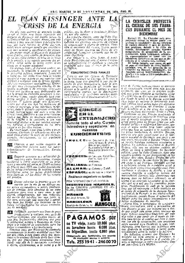 ABC MADRID 19-11-1974 página 53