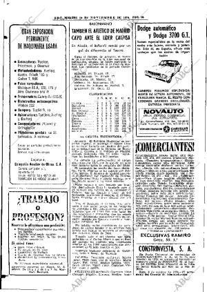 ABC MADRID 19-11-1974 página 62