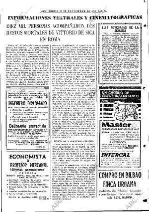ABC MADRID 19-11-1974 página 69