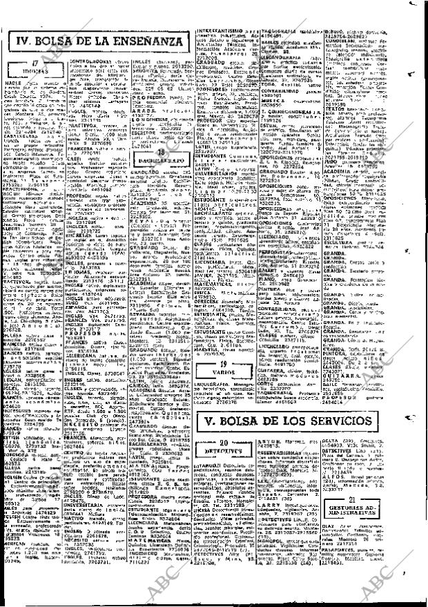 ABC MADRID 19-11-1974 página 89