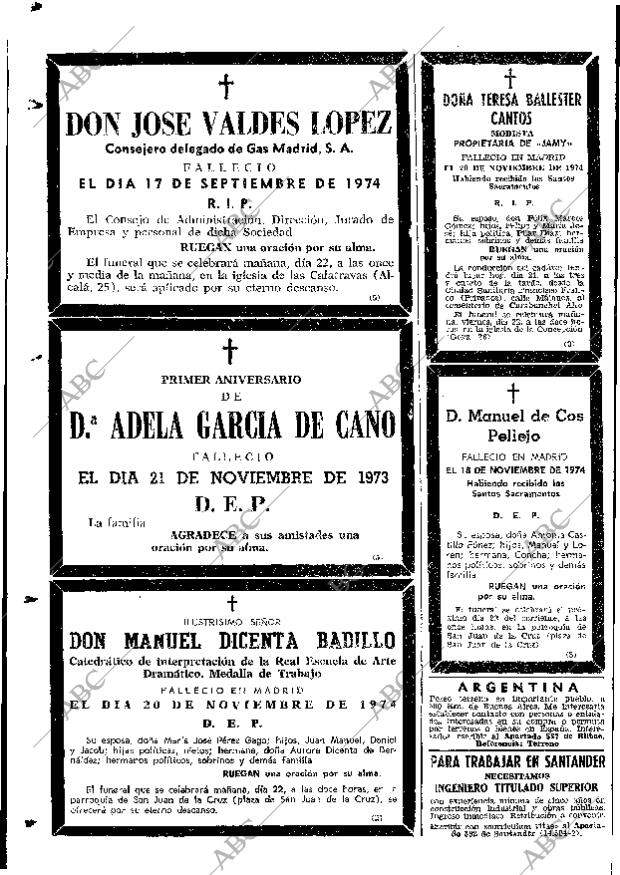 ABC MADRID 22-11-1974 página 114