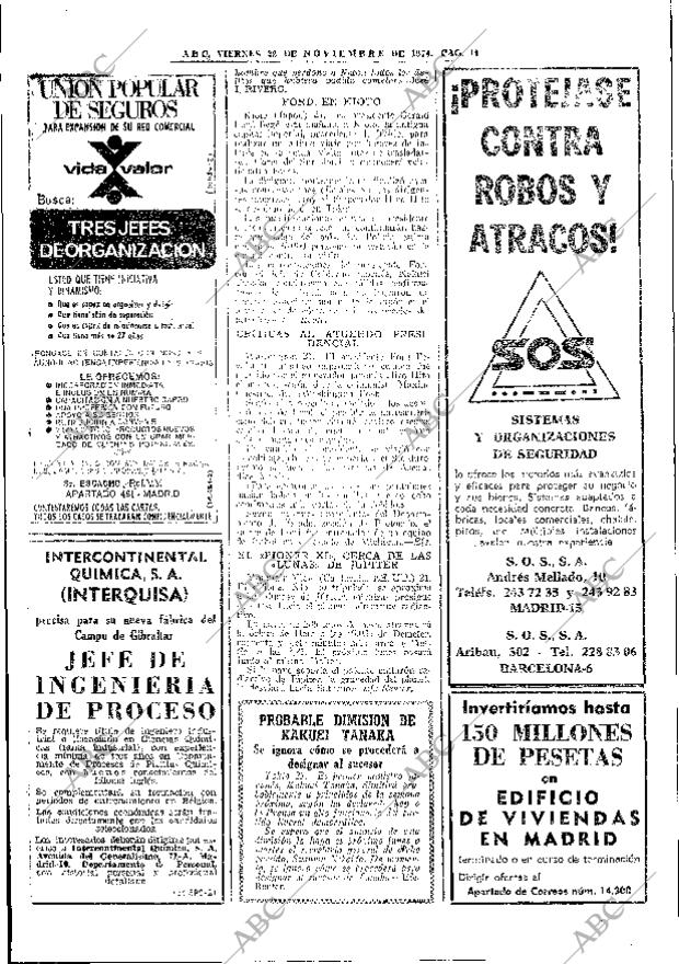 ABC MADRID 22-11-1974 página 44