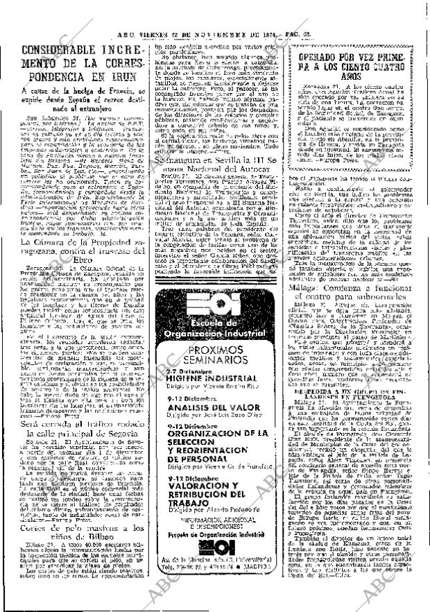 ABC MADRID 22-11-1974 página 52