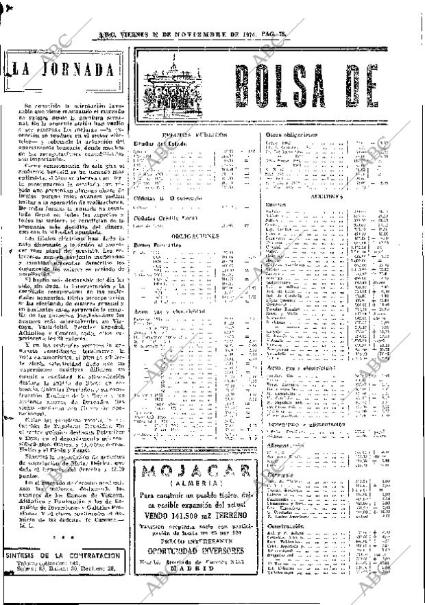 ABC MADRID 22-11-1974 página 78