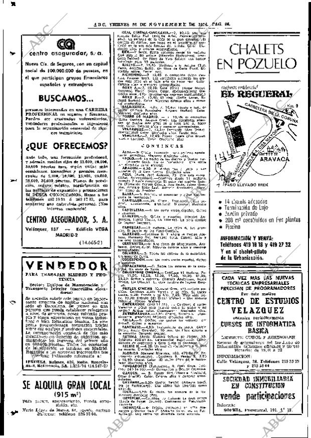 ABC MADRID 22-11-1974 página 96