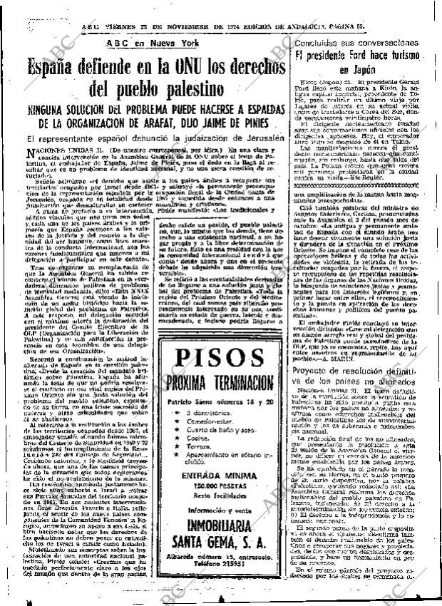 ABC SEVILLA 22-11-1974 página 65