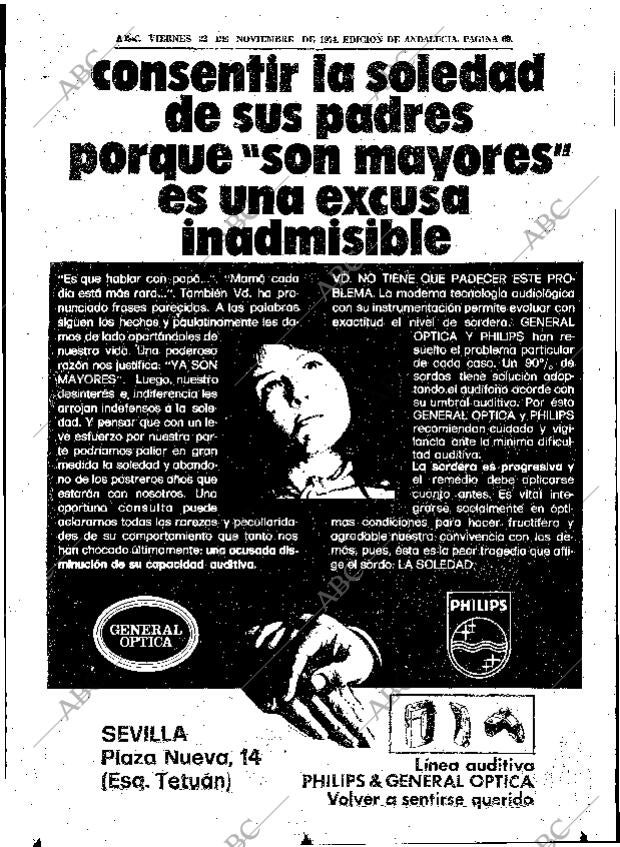 ABC SEVILLA 22-11-1974 página 69