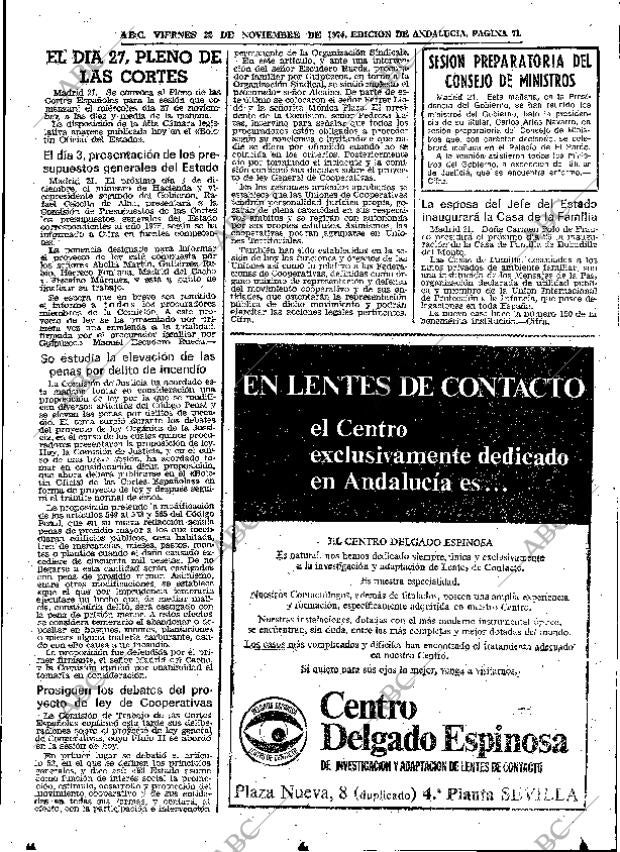 ABC SEVILLA 22-11-1974 página 71