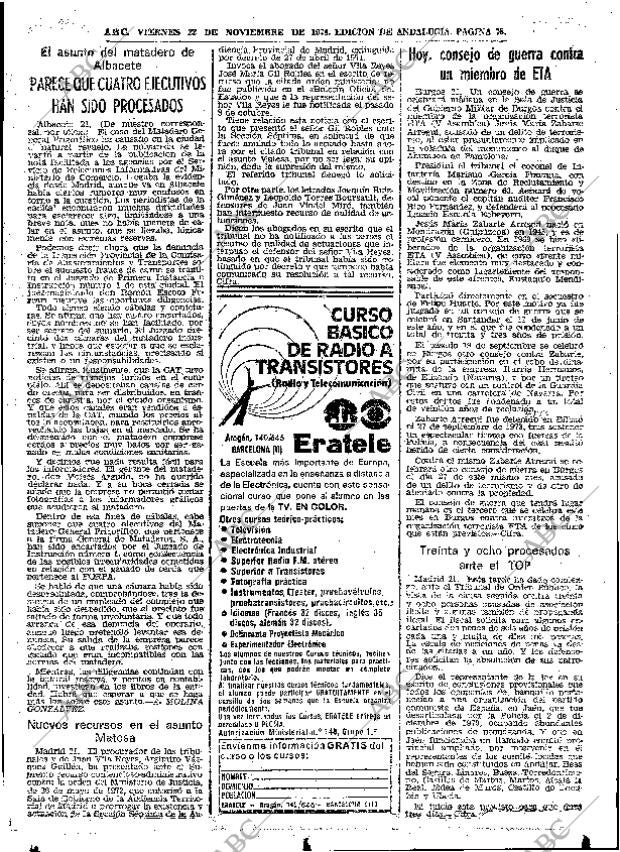 ABC SEVILLA 22-11-1974 página 75
