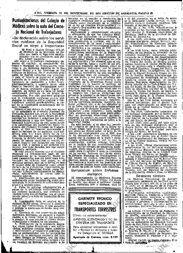ABC SEVILLA 22-11-1974 página 82