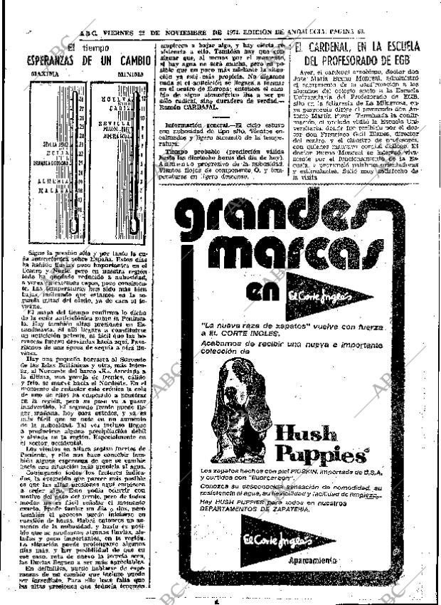 ABC SEVILLA 22-11-1974 página 89