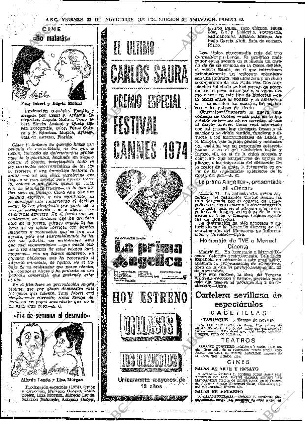 ABC SEVILLA 22-11-1974 página 98