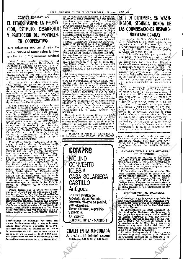ABC MADRID 23-11-1974 página 45