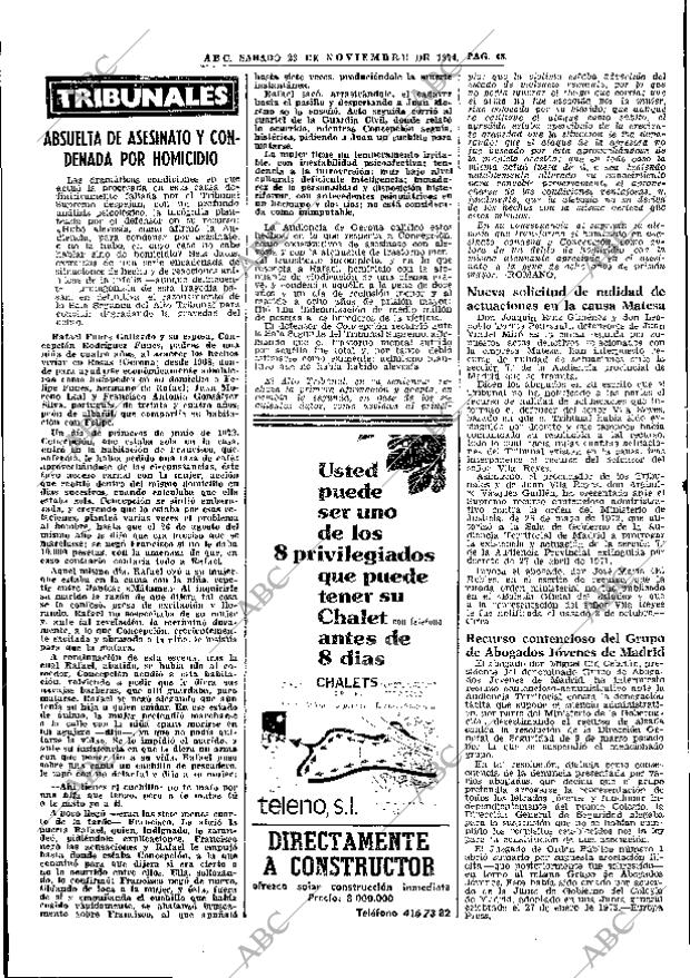 ABC MADRID 23-11-1974 página 48