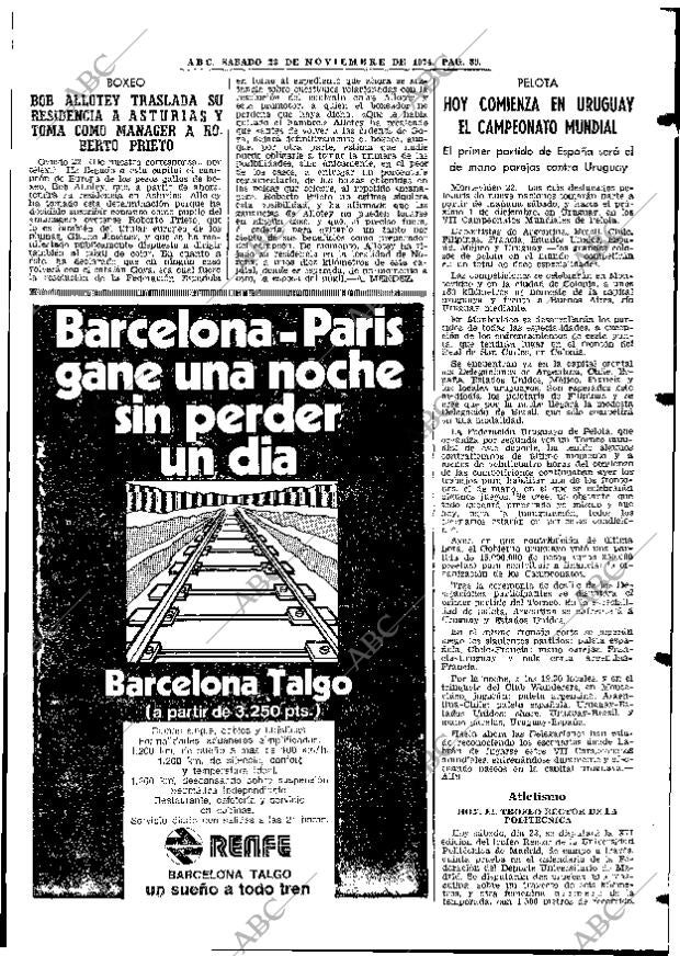 ABC MADRID 23-11-1974 página 89