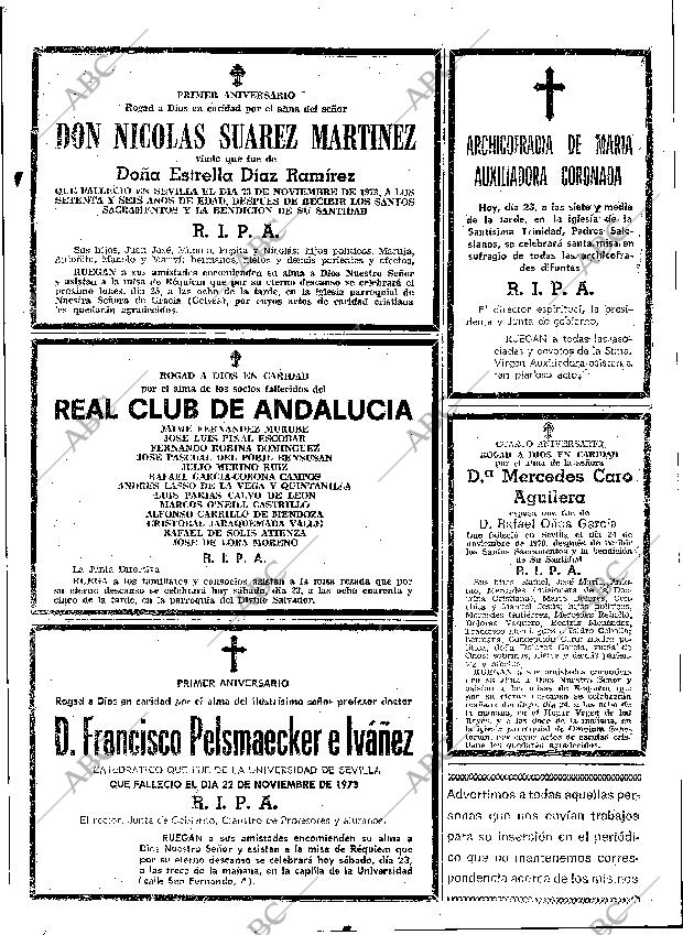 ABC SEVILLA 23-11-1974 página 103