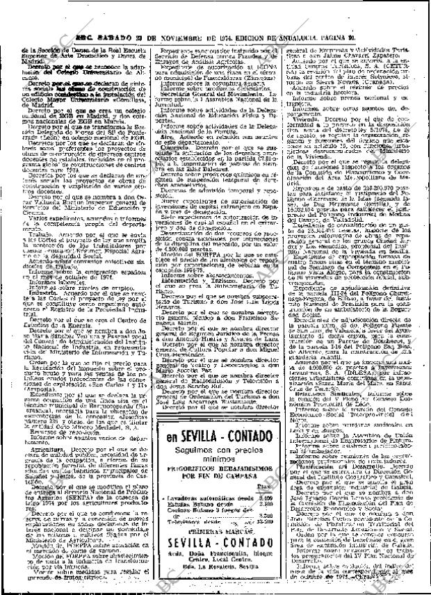 ABC SEVILLA 23-11-1974 página 34