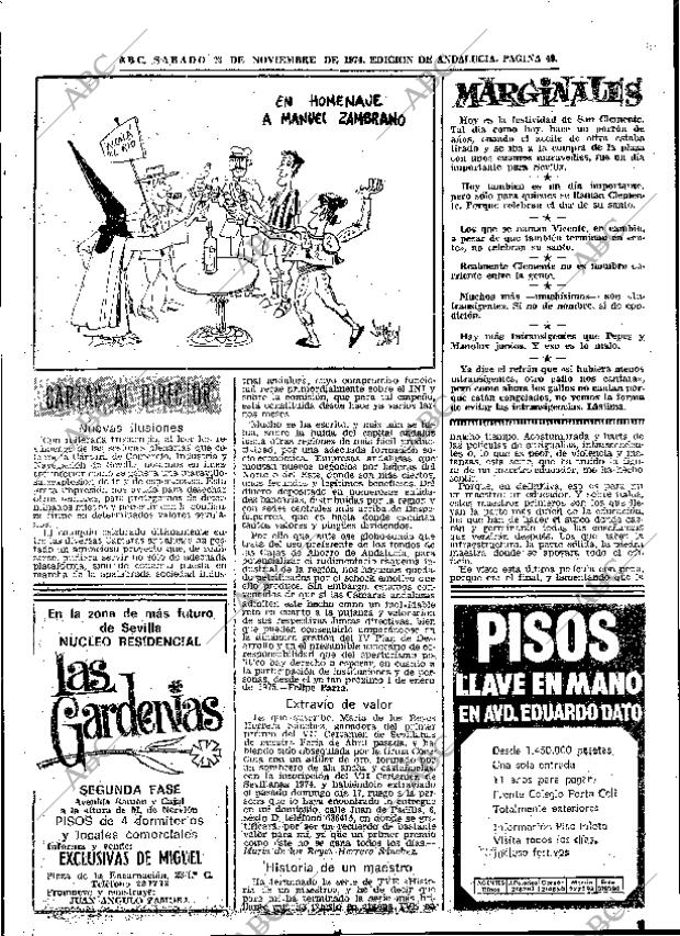 ABC SEVILLA 23-11-1974 página 47