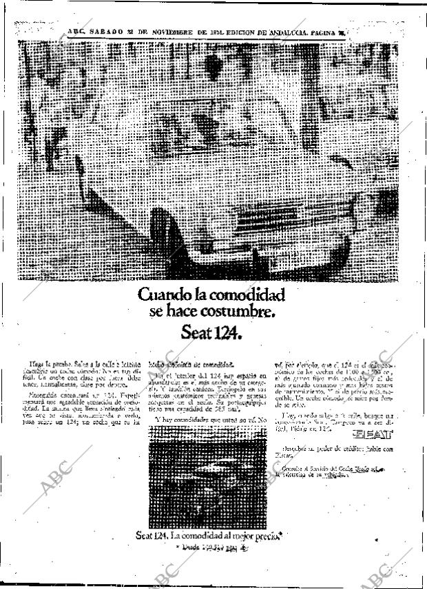 ABC SEVILLA 23-11-1974 página 76
