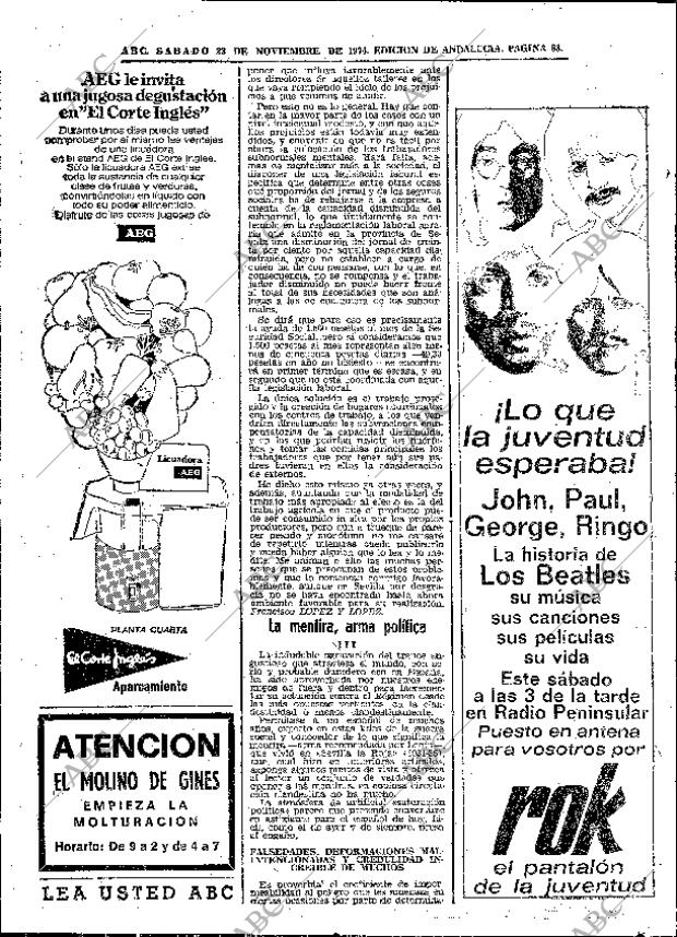 ABC SEVILLA 23-11-1974 página 86