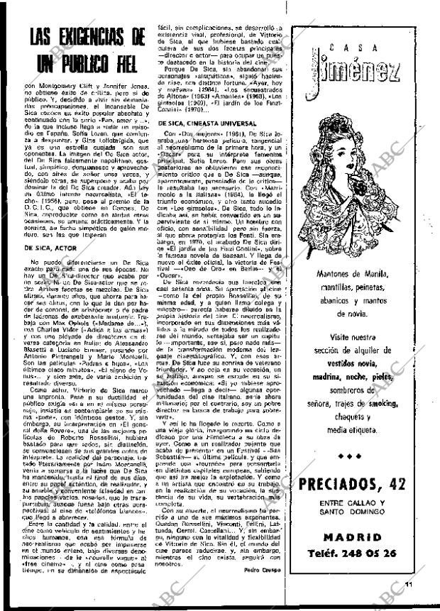 BLANCO Y NEGRO MADRID 23-11-1974 página 11