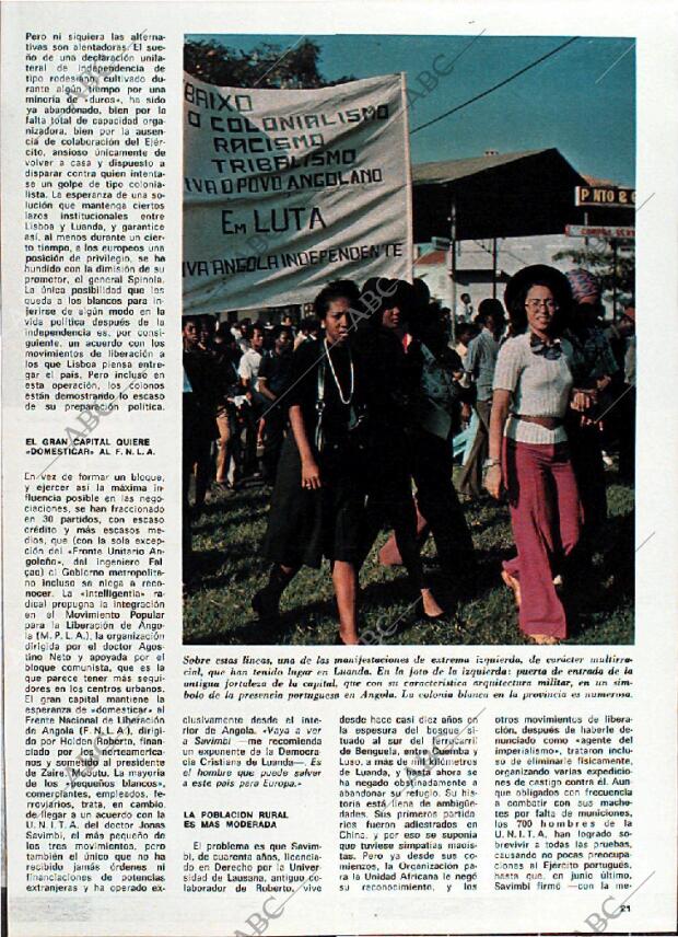 BLANCO Y NEGRO MADRID 23-11-1974 página 21