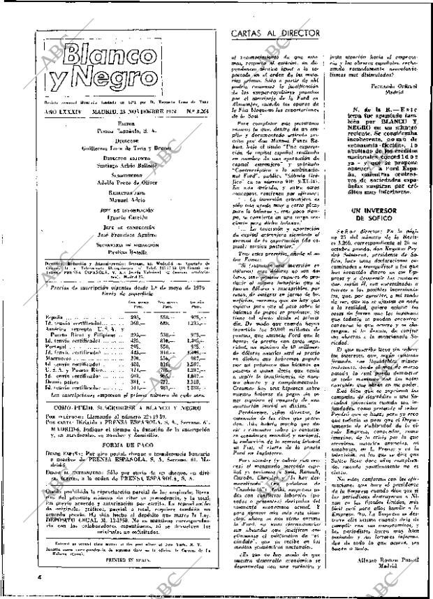 BLANCO Y NEGRO MADRID 23-11-1974 página 4