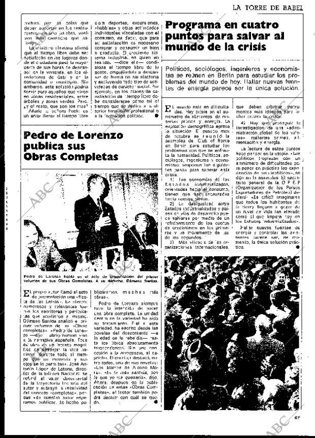 BLANCO Y NEGRO MADRID 23-11-1974 página 67