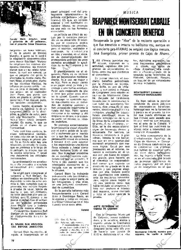 BLANCO Y NEGRO MADRID 23-11-1974 página 72