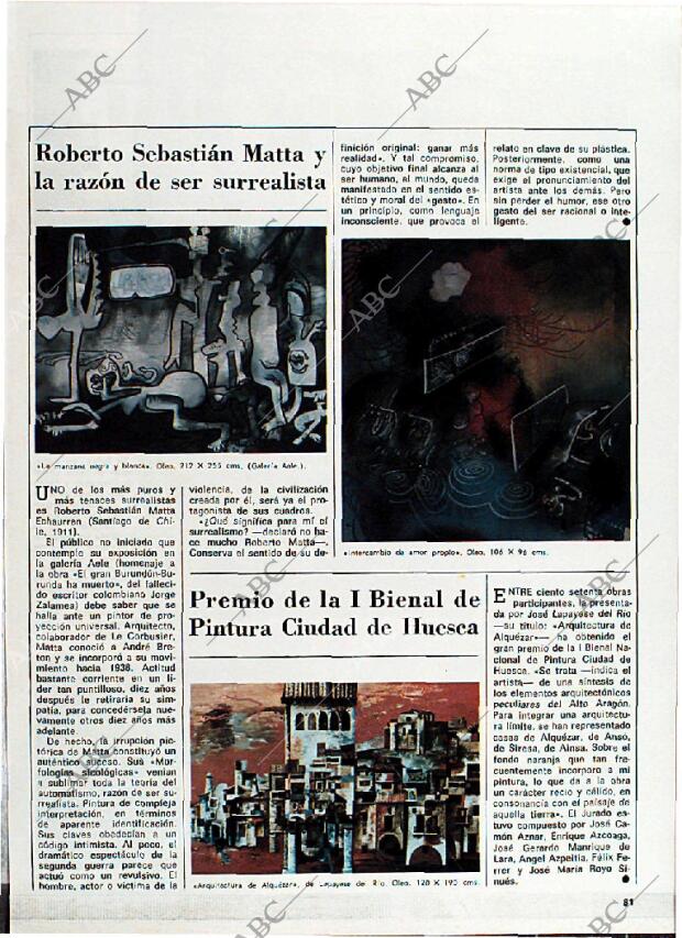 BLANCO Y NEGRO MADRID 23-11-1974 página 81