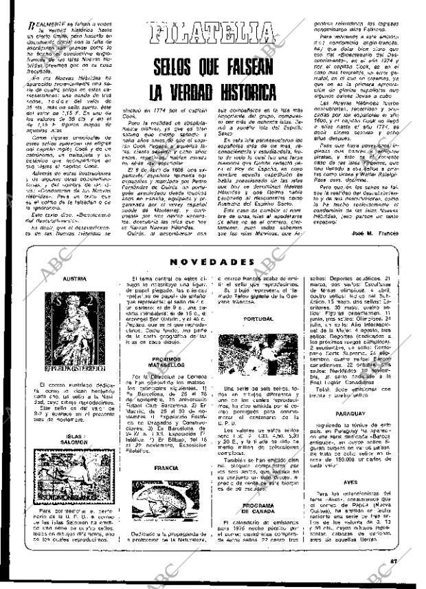 BLANCO Y NEGRO MADRID 23-11-1974 página 87