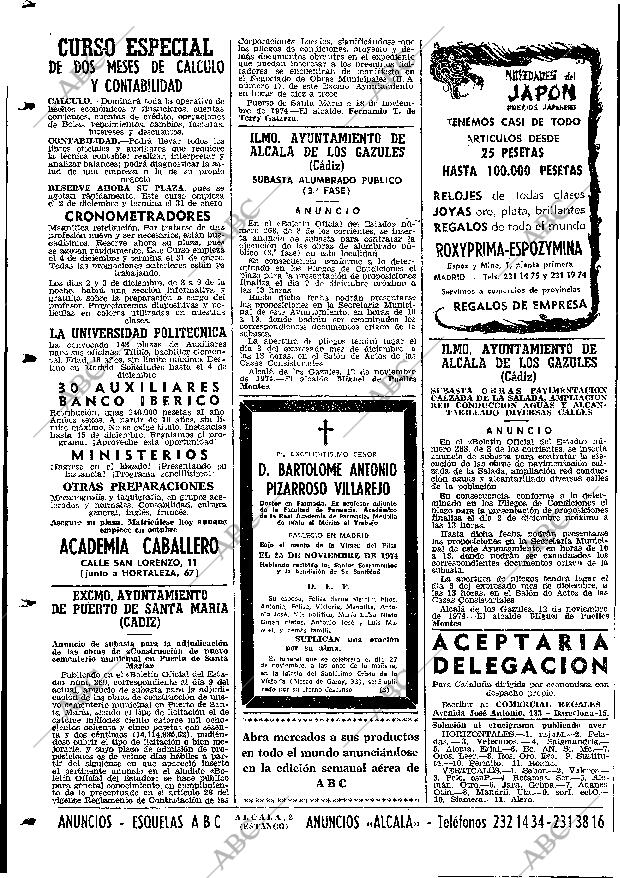 ABC MADRID 28-11-1974 página 112