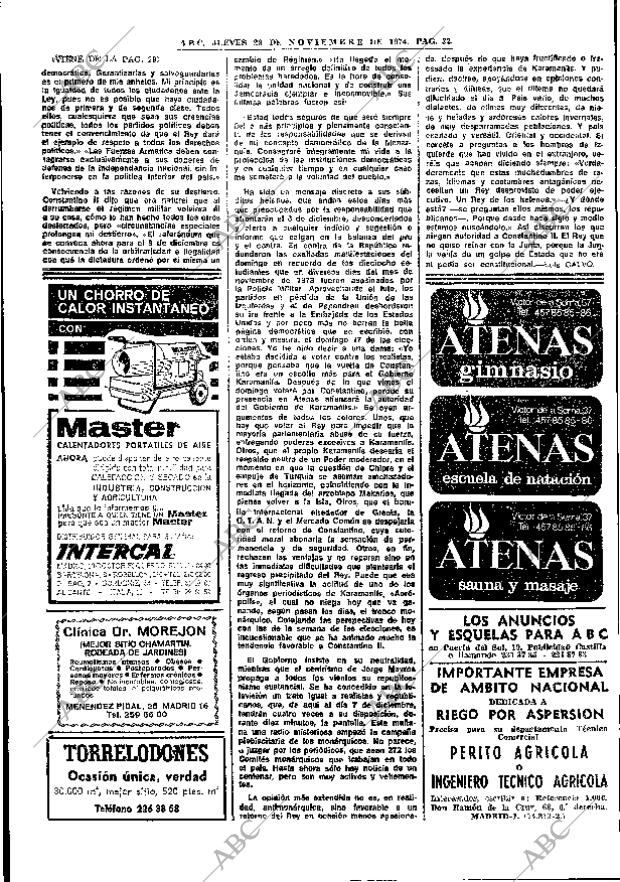 ABC MADRID 28-11-1974 página 30