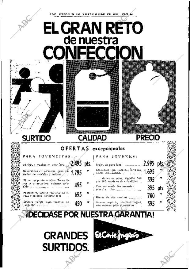 ABC MADRID 28-11-1974 página 42