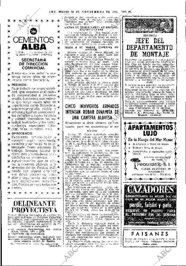 ABC MADRID 28-11-1974 página 44