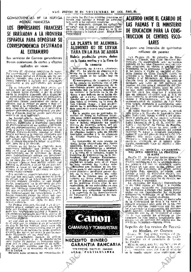 ABC MADRID 28-11-1974 página 49