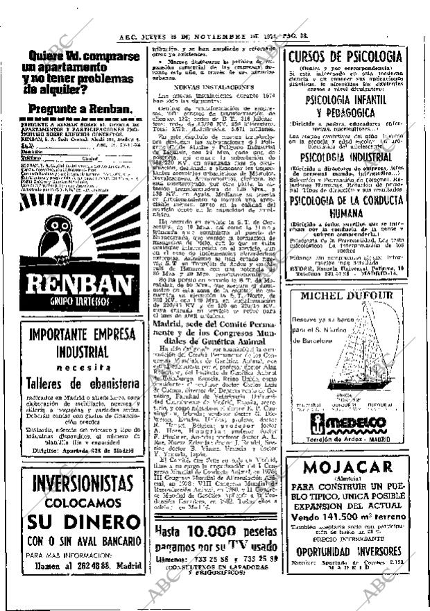 ABC MADRID 28-11-1974 página 56