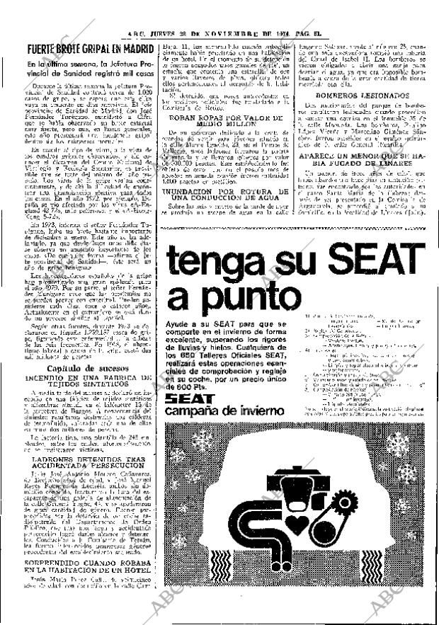 ABC MADRID 28-11-1974 página 59