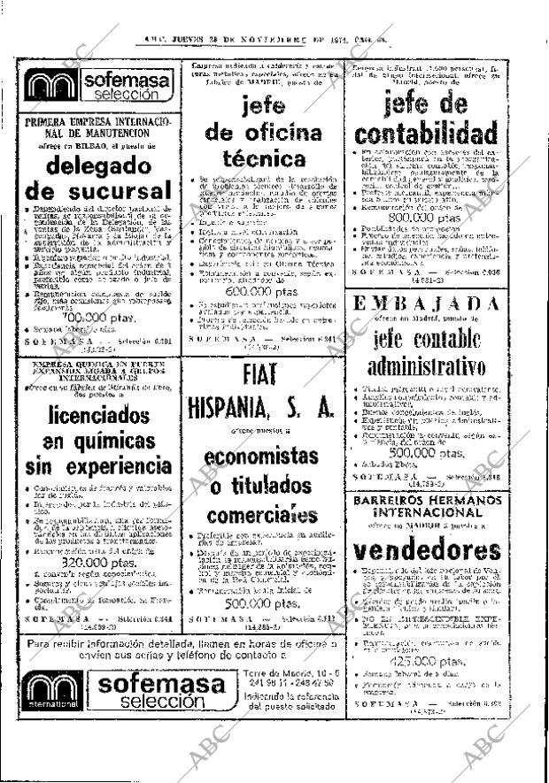 ABC MADRID 28-11-1974 página 66