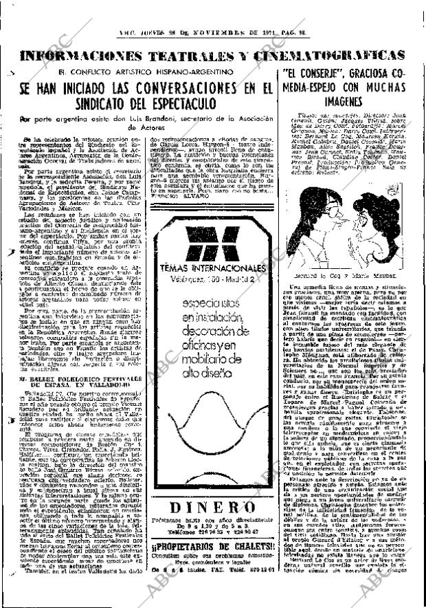 ABC MADRID 28-11-1974 página 86