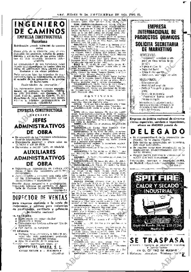 ABC MADRID 28-11-1974 página 91