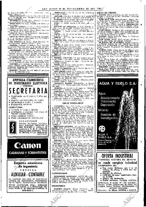 ABC MADRID 28-11-1974 página 93