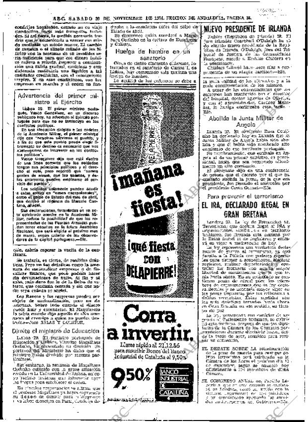 ABC SEVILLA 30-11-1974 página 32