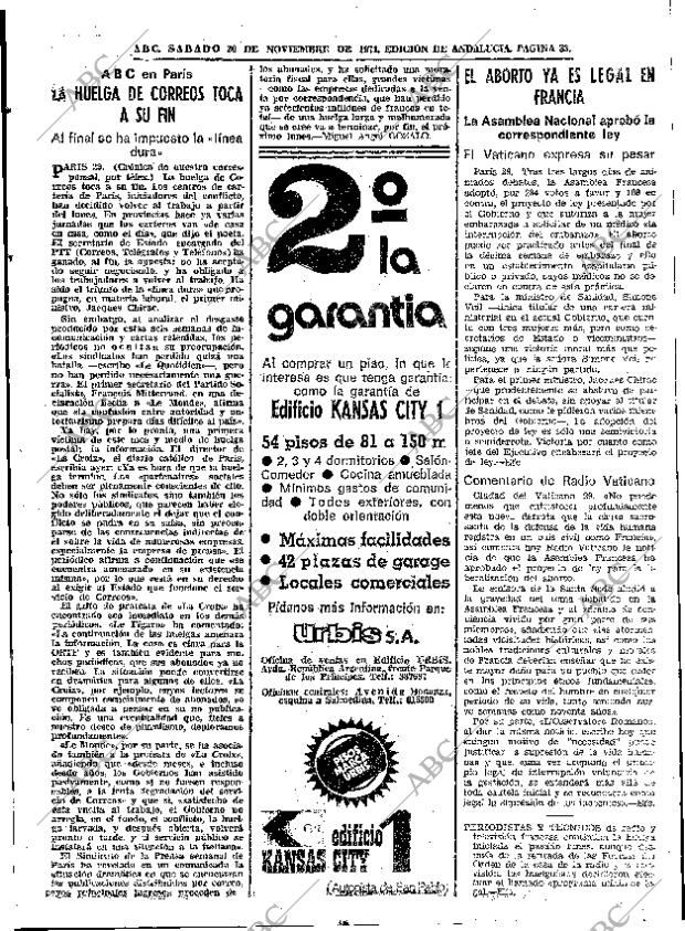 ABC SEVILLA 30-11-1974 página 33