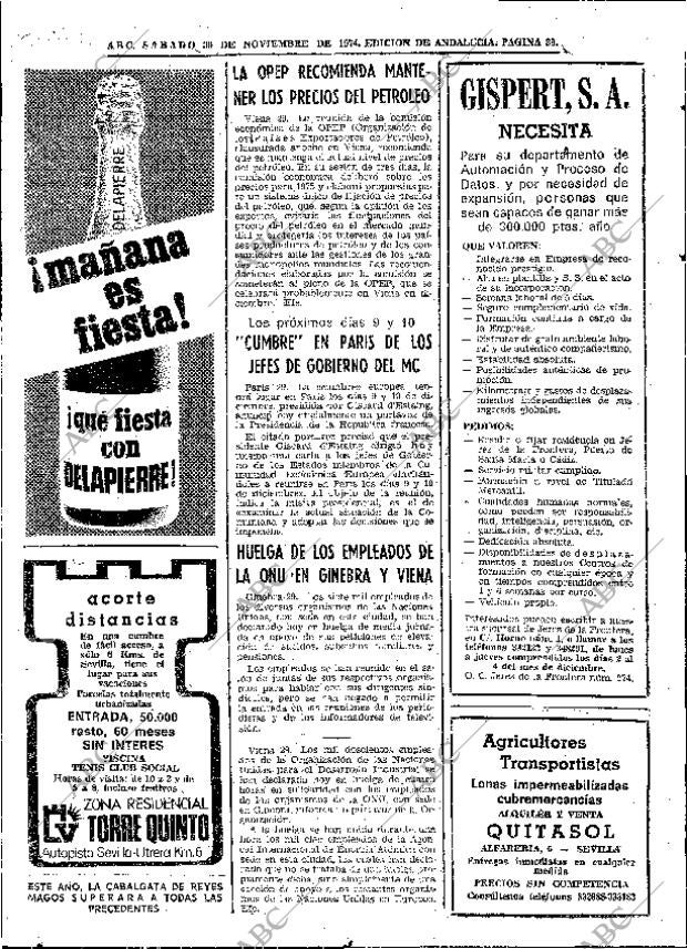 ABC SEVILLA 30-11-1974 página 36