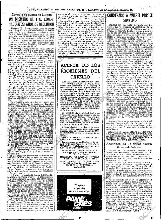 ABC SEVILLA 30-11-1974 página 49