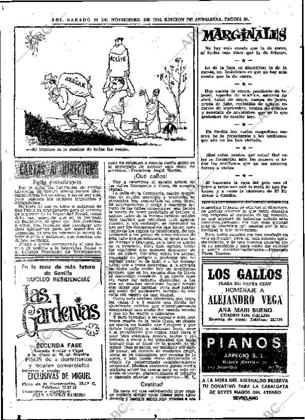 ABC SEVILLA 30-11-1974 página 50