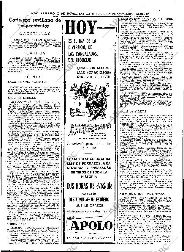 ABC SEVILLA 30-11-1974 página 69