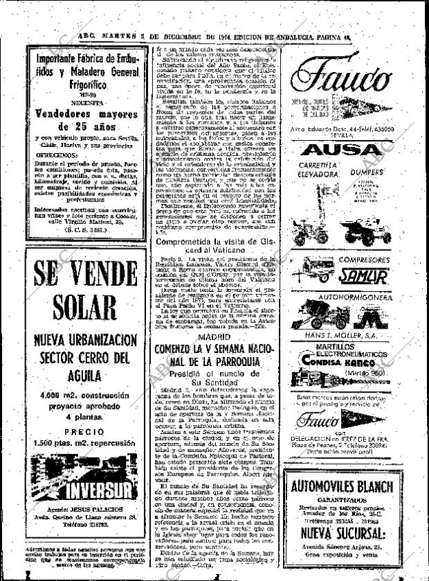 ABC SEVILLA 03-12-1974 página 48